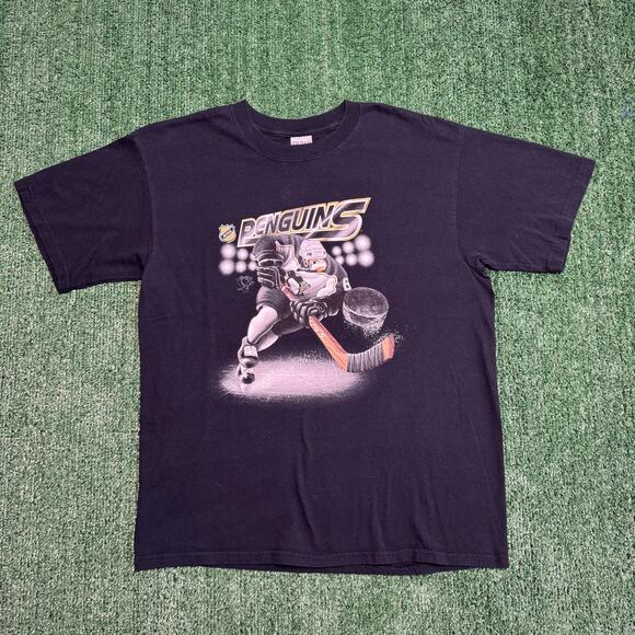 Vintage Pittsburgh Penguins Caricature Player NHL Shirt - Picture 6 of 7